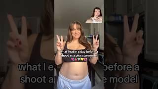 What a PLUS SIZE MODEL Eats! (Fat Loss Coach Reacts) #fitness