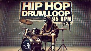 Hip Hop drum loop 95 BPM // The Hybrid Drummer