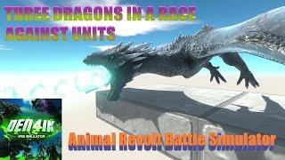 THREE DRAGONS IN A RACE AGAINST UNITS - Animal Revolt Battle Simulator - Den4ik-ARBSimulator