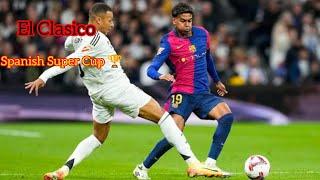 Real Madrid vs Barcelona ! Spanish Super Cup highlights! El Clasico! All goals and highlights