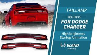 Vland 2011-2014 Dodge Charger Tail Lights Full LED