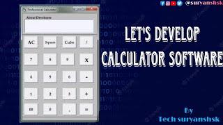 Let's Develop Calculator Software| #coding #suryanshsk #visualstudio | Software developer