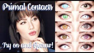 HUGE Primal Contact Lenses Haul Try On!