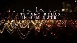 Instant Relaxation Music 12 to 7 hz in 1 min. SLOW DOWN your brainwaves with Binaural Beats