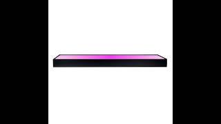 2.5" H x 36" W Glass Jar Short Riser Display With Color Changing LED Lighting