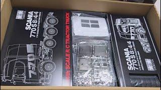 Tamiya Scania 770s 8x4 Unboxing & Build Work - GT Power Multi-function