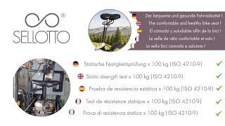 SellOttO bike seat Static strength test ISO 4210-9 (S8-08A)