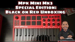 Akai mini mpk mk3 Red  Unboxing