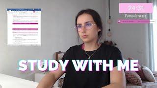 STUDY WITH ME: método pomodoro (25' estudio + 5' descanso), sin música, sonido ambiente ||Ana Blanca