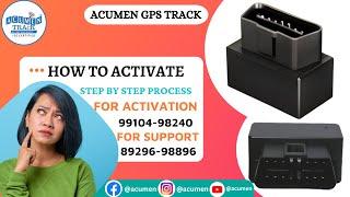 How to Activate OBD GPS Tracker