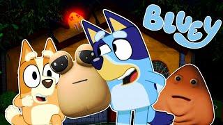 BLUEY y BINGO CUIDAN a POU pero SALE MAL | Las Aventuras de BLUEY en ROBLOX!