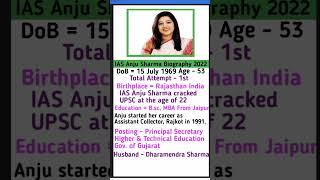10 Fail Become An IAS Officer || Power Of IAS Anju Sharma Biography 2022