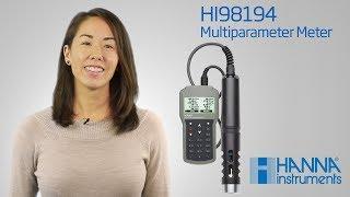 How To - Using the Hanna HI98194 Waterproof Portable Multiparameter Meter