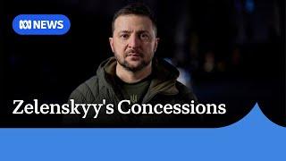 Zelenskyy yields to Trump amid pause in US military aid to Ukraine | ABC NEWS