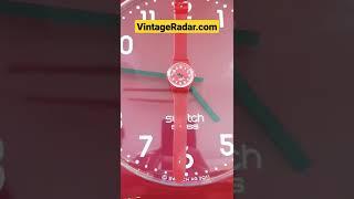 Swatch Wall Clock Maxi | Red Swatch Watch