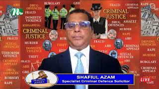 Solicitor Shafiul Azam, Azam & Co. Solicitors- Host, Criminal Justice TV show  30062024