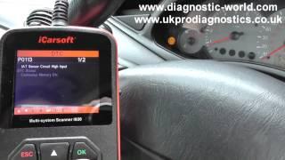 i920 iCarsoft Diagnose & Reset Ford Engine Warning Light