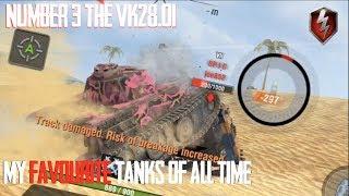 VK28.01 NUMBER 3 : FAVOURITE TANKS OF ALL TIME WORLD OF TANKS BLITZ