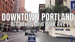 Walking Portland, Downtown Broadway & Park Ave 2019 | Binaural Virtual Tour | 4K 60ᶠᵖˢ