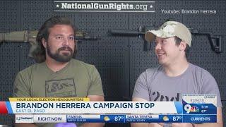 Brandon Herrera stops in El Paso in his race for a congressional seat in Texas' District 23.