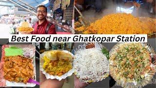 Best Food near Ghatkopar Station | Tawa Pulao, Khichiya Papad, Soya chaap and more. #Ep2