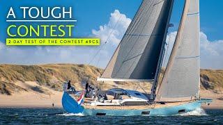 Watch our windy 2-day trial aboard the luxurious Contest 49CS and get the full tour