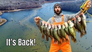 THE LAKE IS BACK and We SMASHED The SLAB CRAPPIE!!!! -- Draining Lake Update!!!