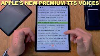 Voice Dream Reader vs Kindle App with Apple Neural Engine Voices - Text-To-Speech Comparison!