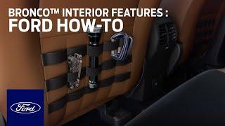 Ford Bronco™ Sport Interior Features | Ford How-To | Ford