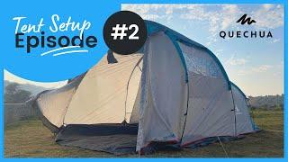 How to Setup (Quechua Arpenaz 4) Family Camping Tent