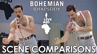 Live Aid | Bohemian Rhapsody (2018) - scene comparisons.