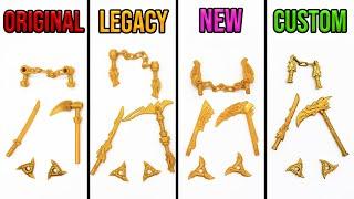 Ninjago Golden Weapons Over Time - Which are best? (2011-2022)