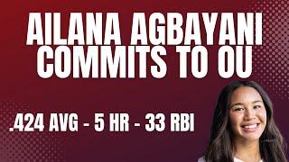 Ailana Agbayani Commits to Oklahoma Softball