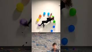 Amazing flipping balloon popping #trending #parkour #fail #challenge #jump #shorts #tumbling #cheer