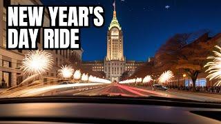 Driving Albany New York on New Years Day 2024