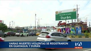 Varios casos de sicariato se registraron en Guayaquil y Durán