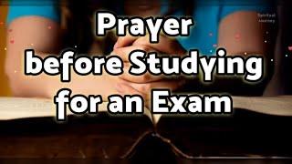 Prayer Before Studying for an Exam | Exam Prayer for Students