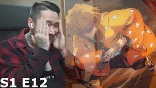 Demon Slayer - Season 1 Episode 12 | DON'T BE SLEEPING ON ZENITSU!! (REACTION)