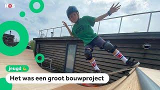 Duuk is dol op skaten en bouwt eigen halfpipe