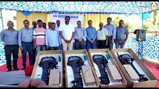 Distributing of motors Engine to Destaro Fisherman Association under CRS scheme