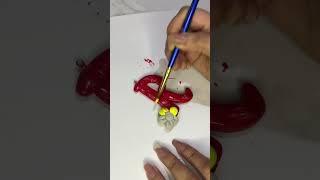 Easy Making Alphabet keychain With Clay #clay #mouldit #shorts #viralvideo #youtubeshorts #how