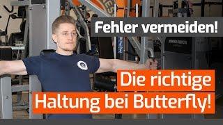 Die richtige Haltung bei Butterfly (Fly) an der Maschine - Technikcheck