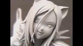 Creación de figura estilo anime por el escultor Shirahire Tsukuru para  Kotobukiya