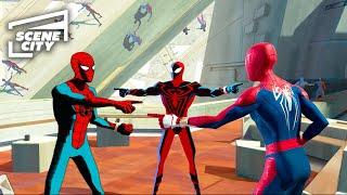 Miles Escapes the Spiders | Spider-Man: Across The Spider-Verse (Shameik Moore, Jake Johnson)