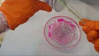 How to add a glitter backing layer to a resin coaster that is out of the mold / Doming the back