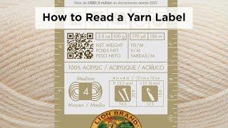 How to Read a Yarn Label