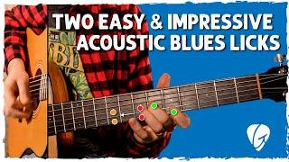 Two Easy & Impressive Acoustic Blues Licks