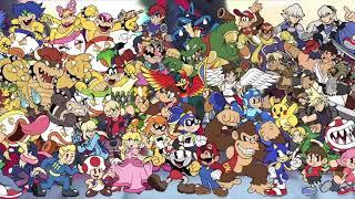 Entire Super Smash Bros. Ultimate Roster Drawn In Cuphead Style (Last 2 DLC Fighters Not Included)