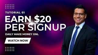 Earn $20 Per sign up (Make money online without Investment)#makemoneyfromhome #earnwithoutinvestment