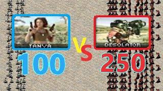 Tanya vs Desolator - Same Cost - Red Alert 2